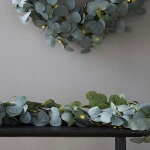 Faux Silver Dollar Eucalyptus Garland